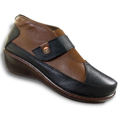 Romulo Casual Cuero Orange - Negro Mujer Ref 6086